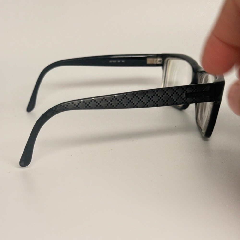 Gucci GG 1022 807 140 Black Rectangular Eyeglass Frames Made in Italy Men Womens - Picture 4 of 7